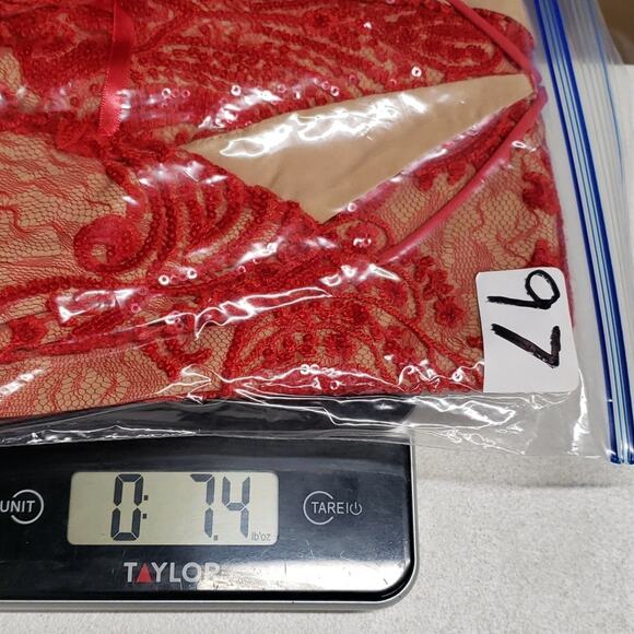 Free People Night Shimmer Mini Dress Sequined Red Womens Size 0 Holiday Glam - Picture 14 of 14